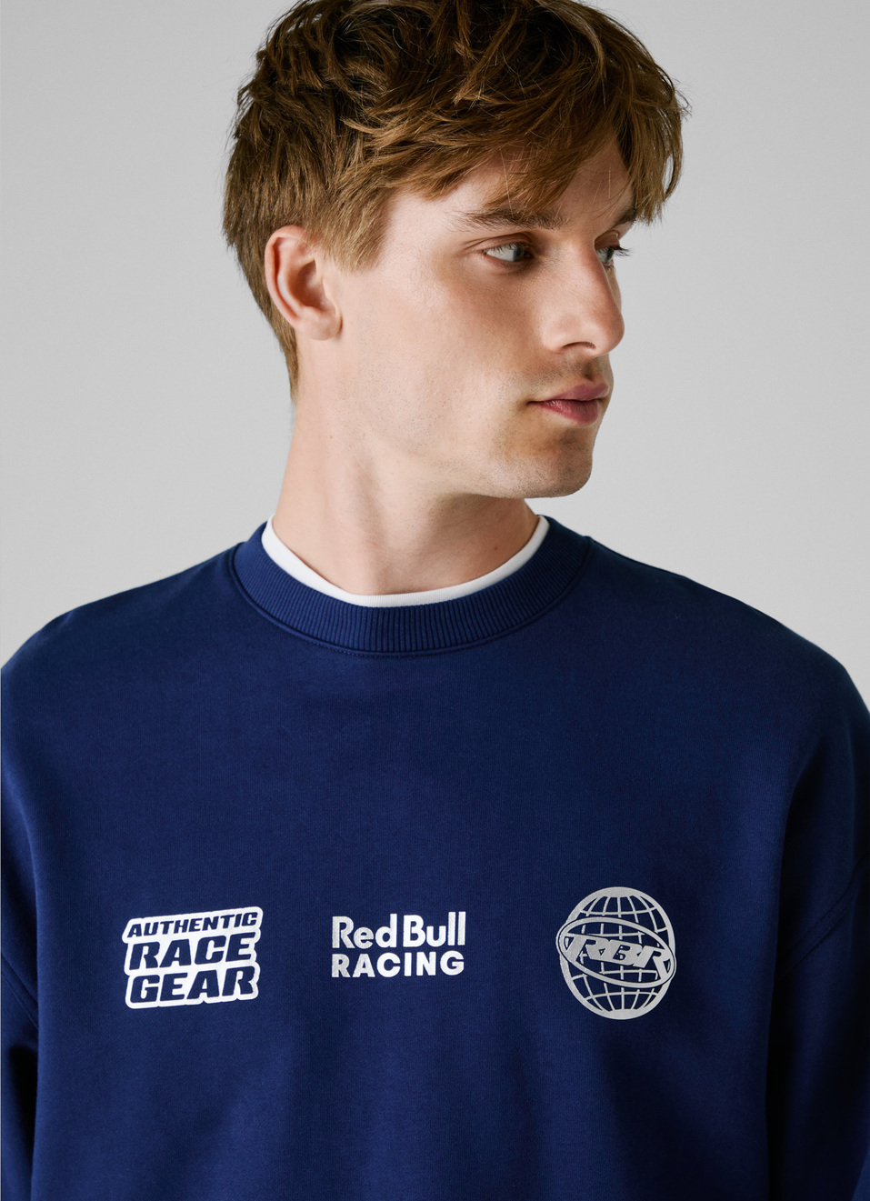 Red Bull Racing X Pepe Jeans Blue Comfort Fit Sweatshirt, , large image number 4