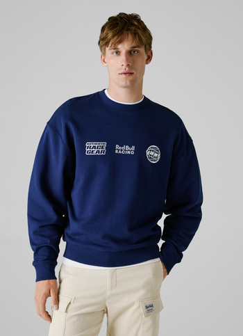 Red Bull Racing X Pepe Jeans Blue Comfort Fit Sweatshirt