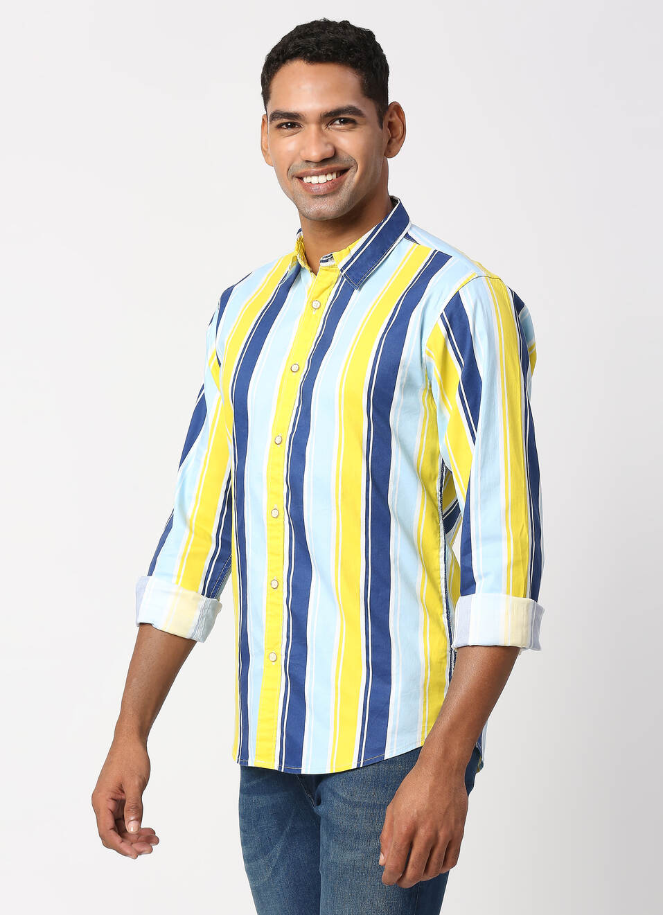 HALLMAN Striped Shirts, , large image number 2