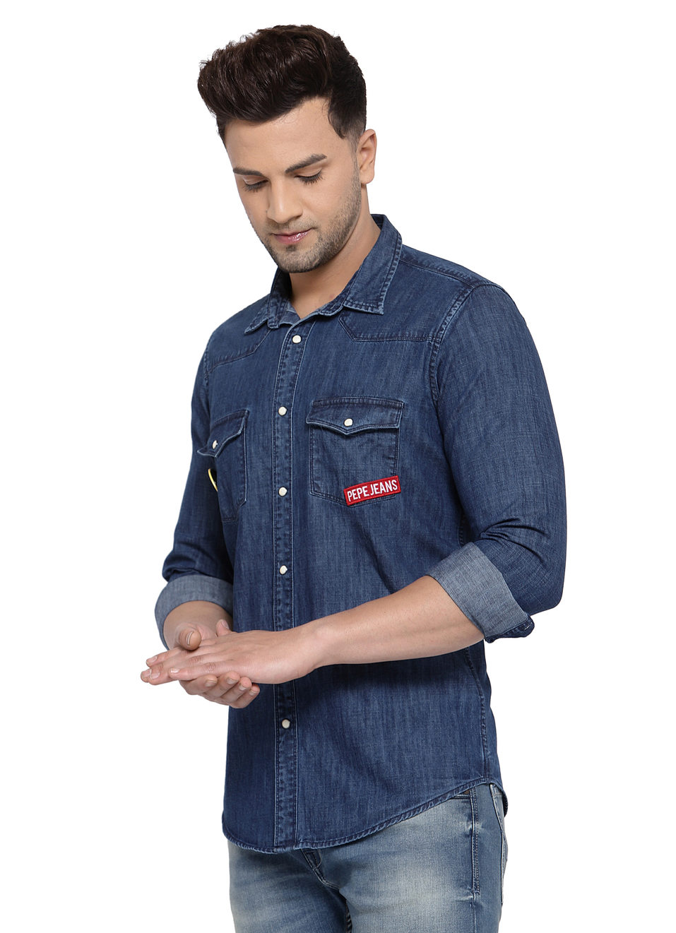 Luca Denim Shirt, , large image number 1