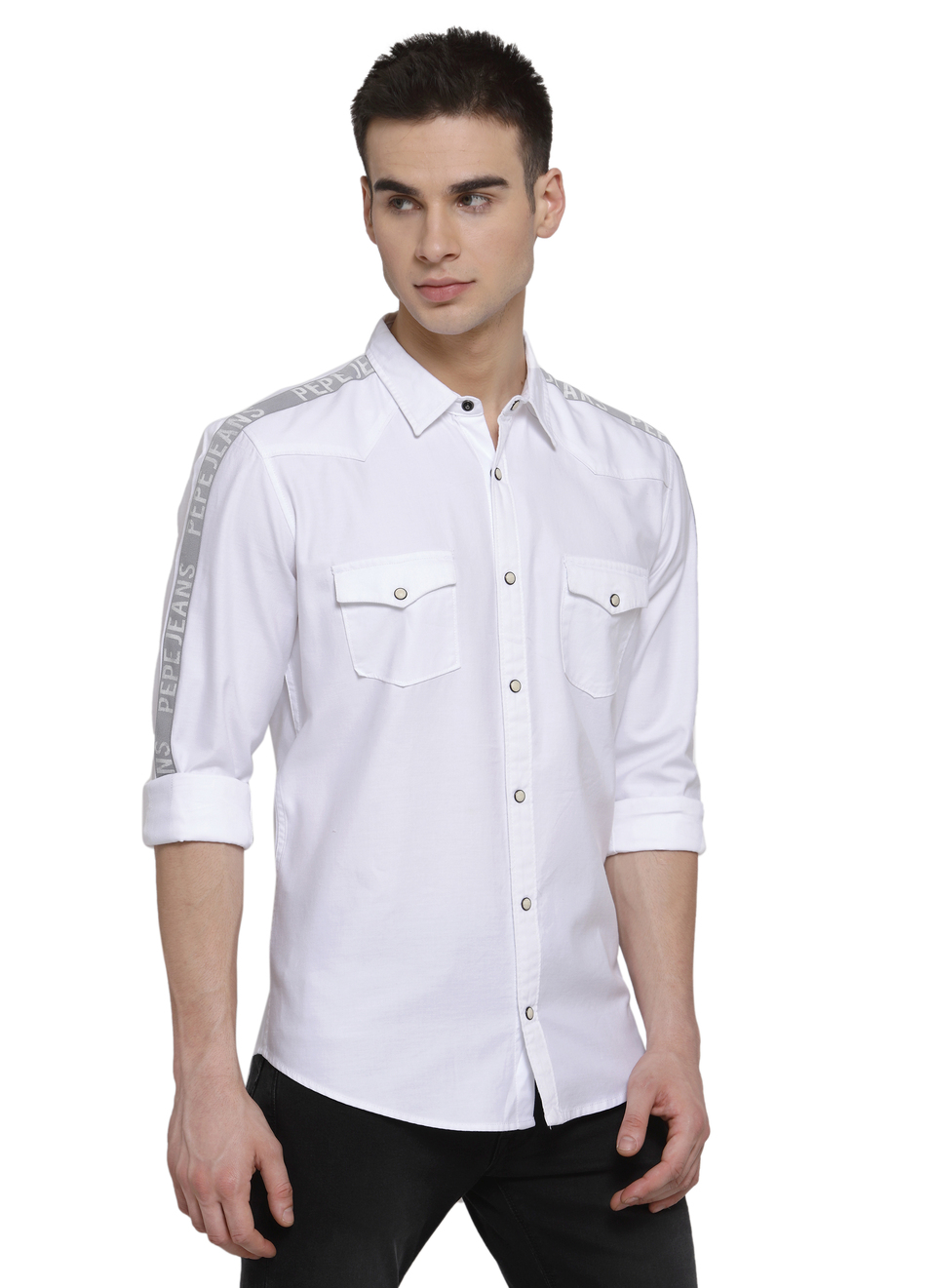 Larson Western Two Pocket Twill Shirt, , large image number 2