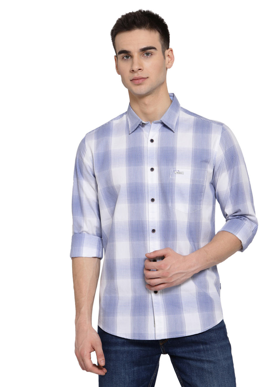 Ramos Dobby Checks Shirt, , large image number 0