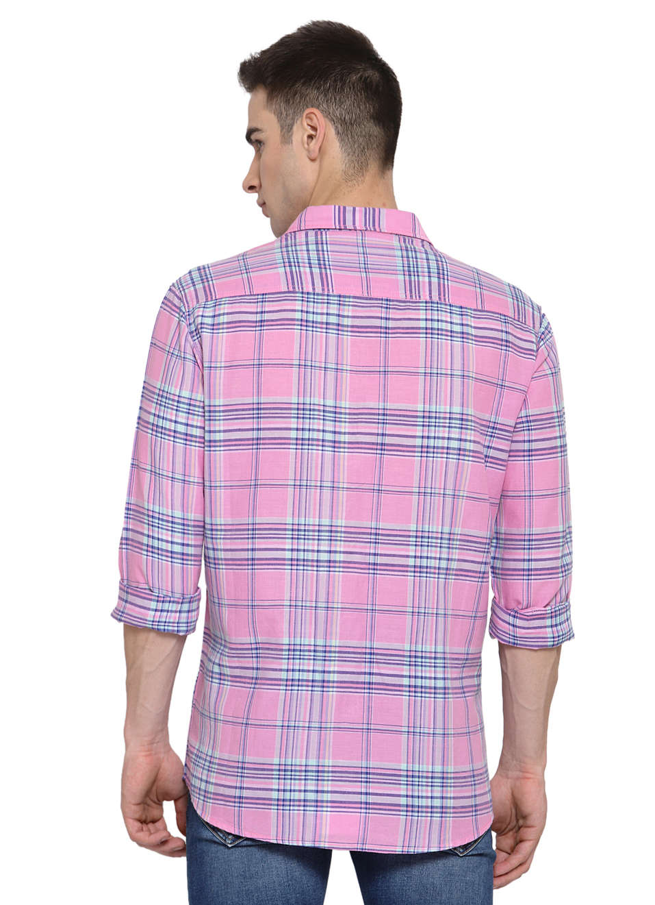 Jenson Cotton Linen Check Shirt, , large image number 1