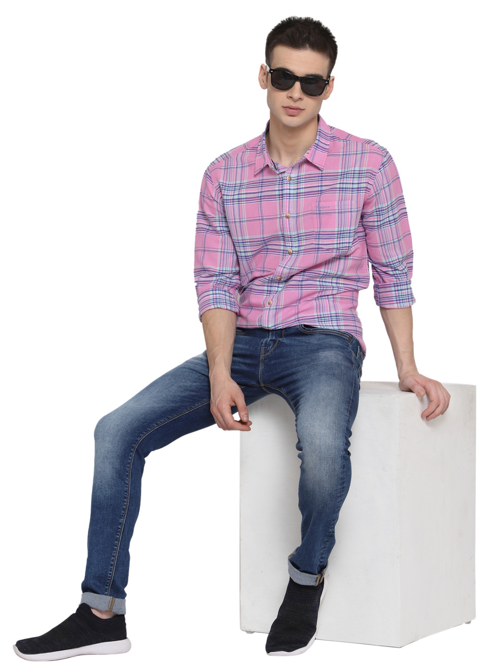 Jenson Cotton Linen Check Shirt, , large image number 3