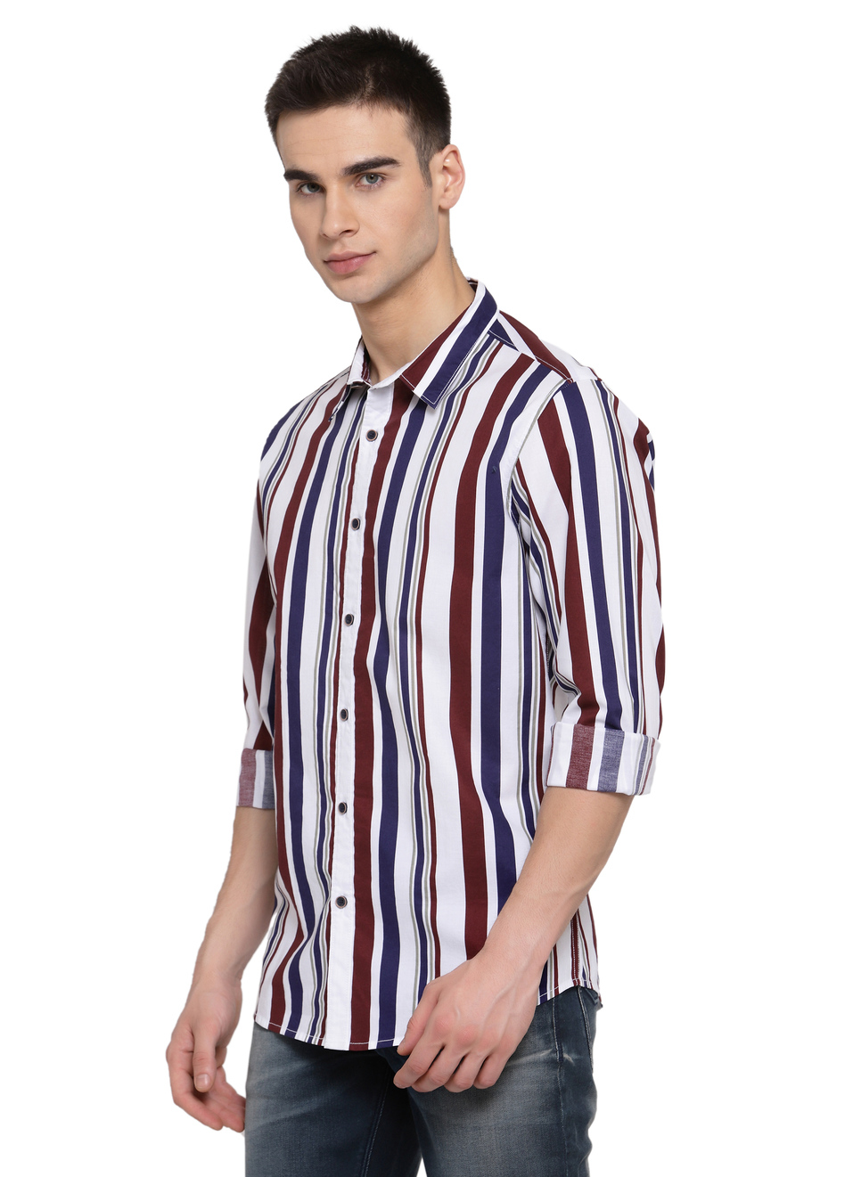Rocky Printed Poplin Striper Shirt, , large image number 2