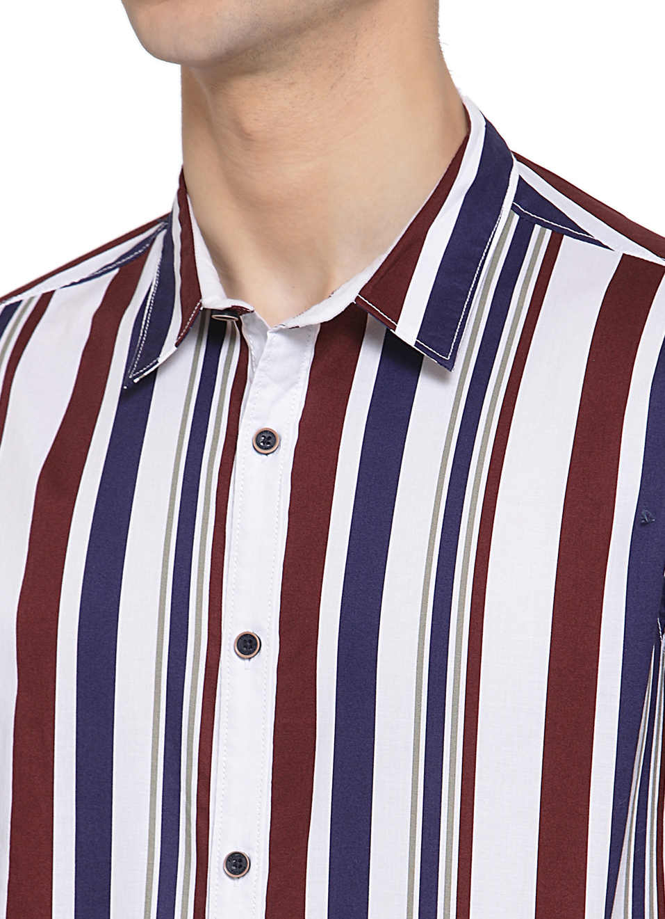 Rocky Printed Poplin Striper Shirt, , large image number 4