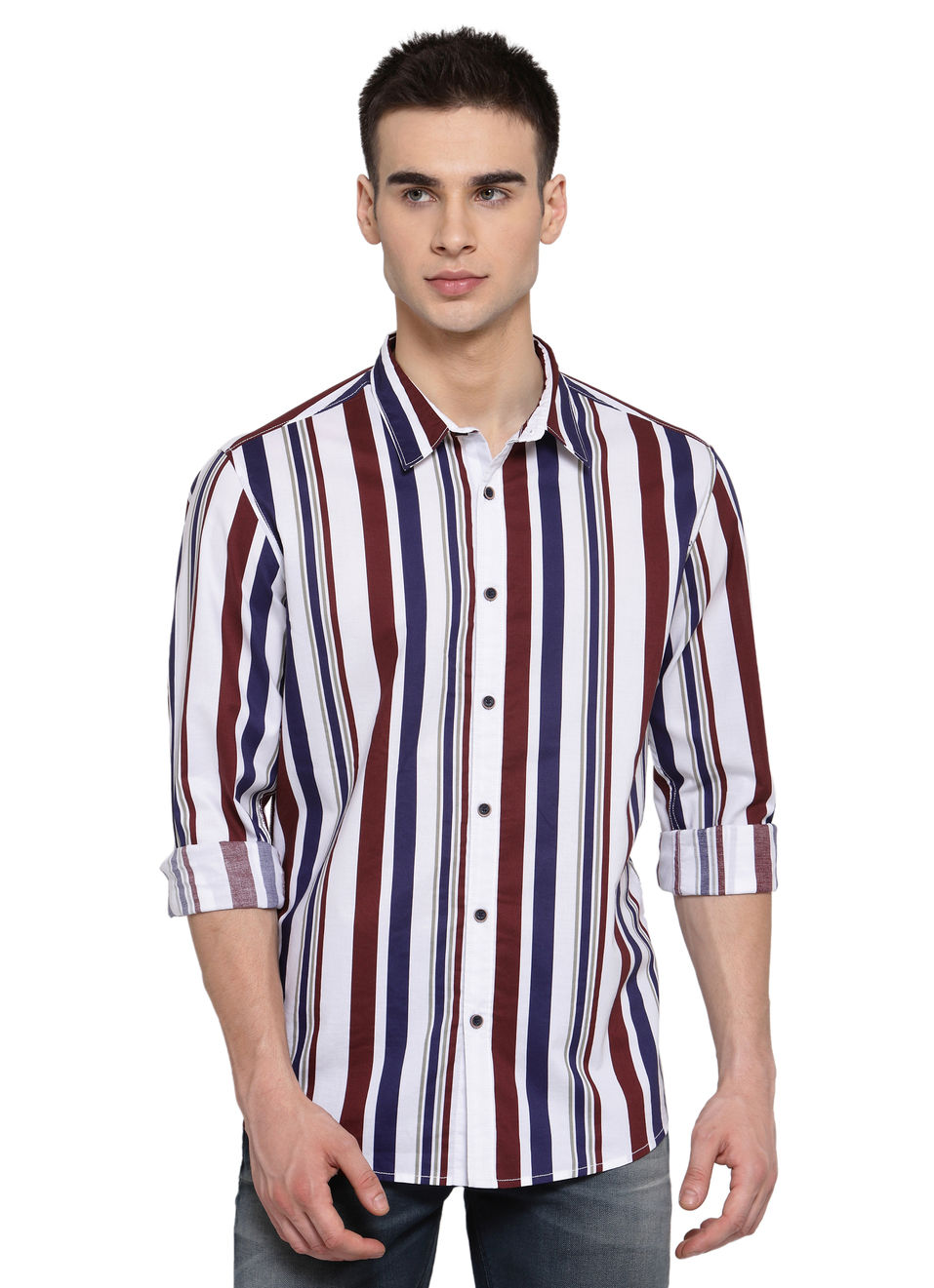 Rocky Printed Poplin Striper Shirt, , large image number 0
