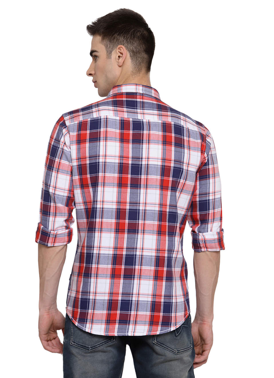 Churchill Indigo Check Shirt, , large image number 1