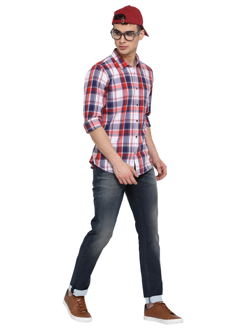 Churchill Indigo Check Shirt, , large image number 3