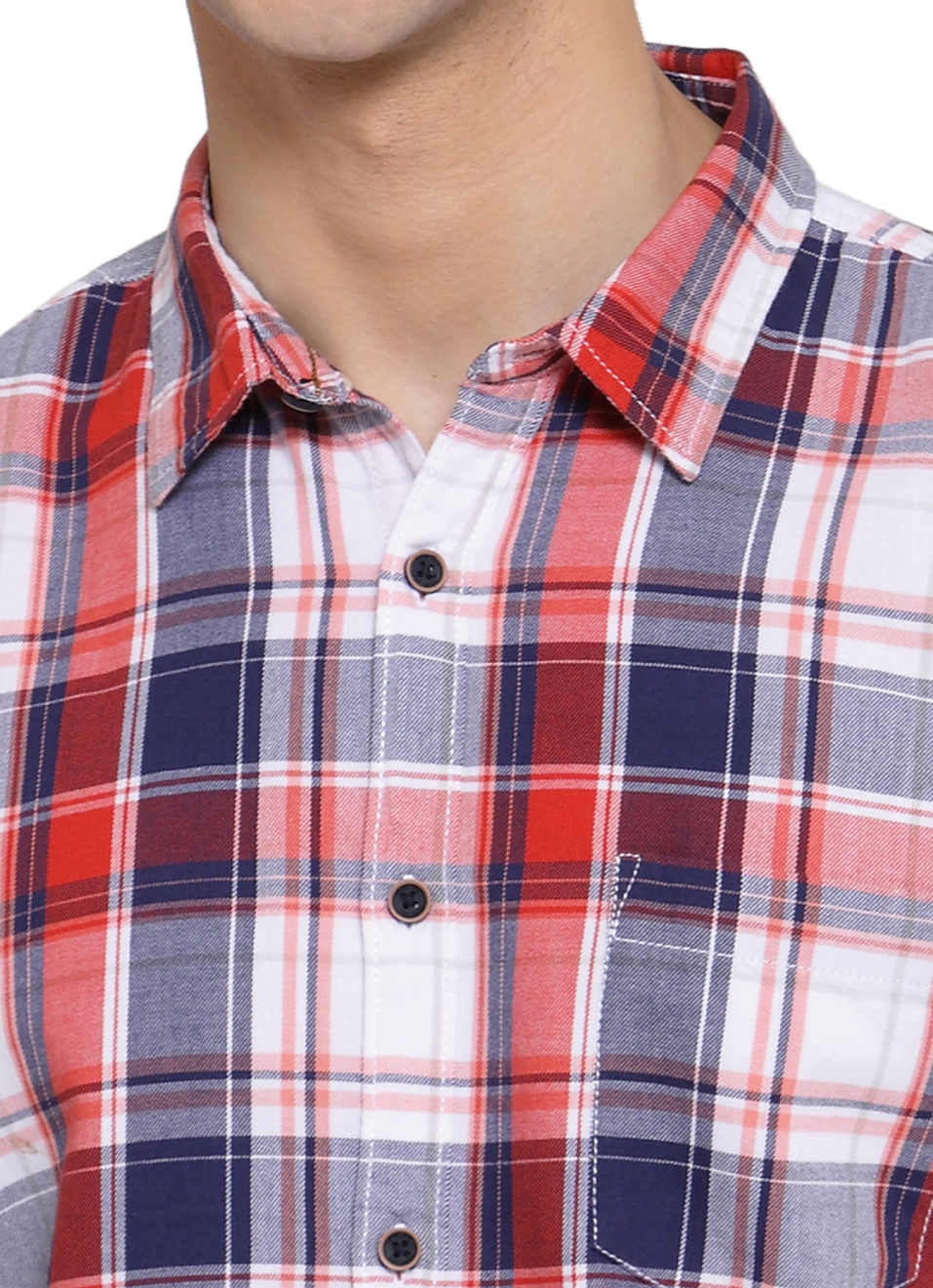 Churchill Indigo Check Shirt, , large image number 4