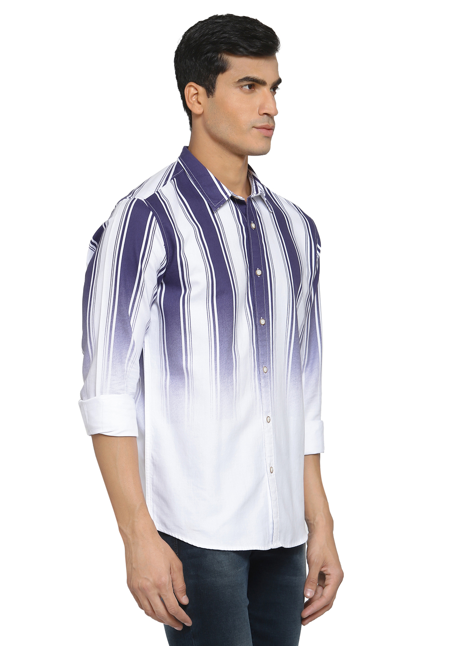 Cooper Ombre Printed Striper Shirt, , large image number 2