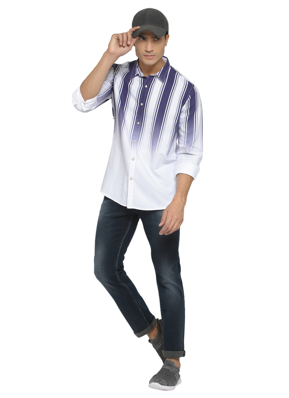 Cooper Ombre Printed Striper Shirt, , large image number 3