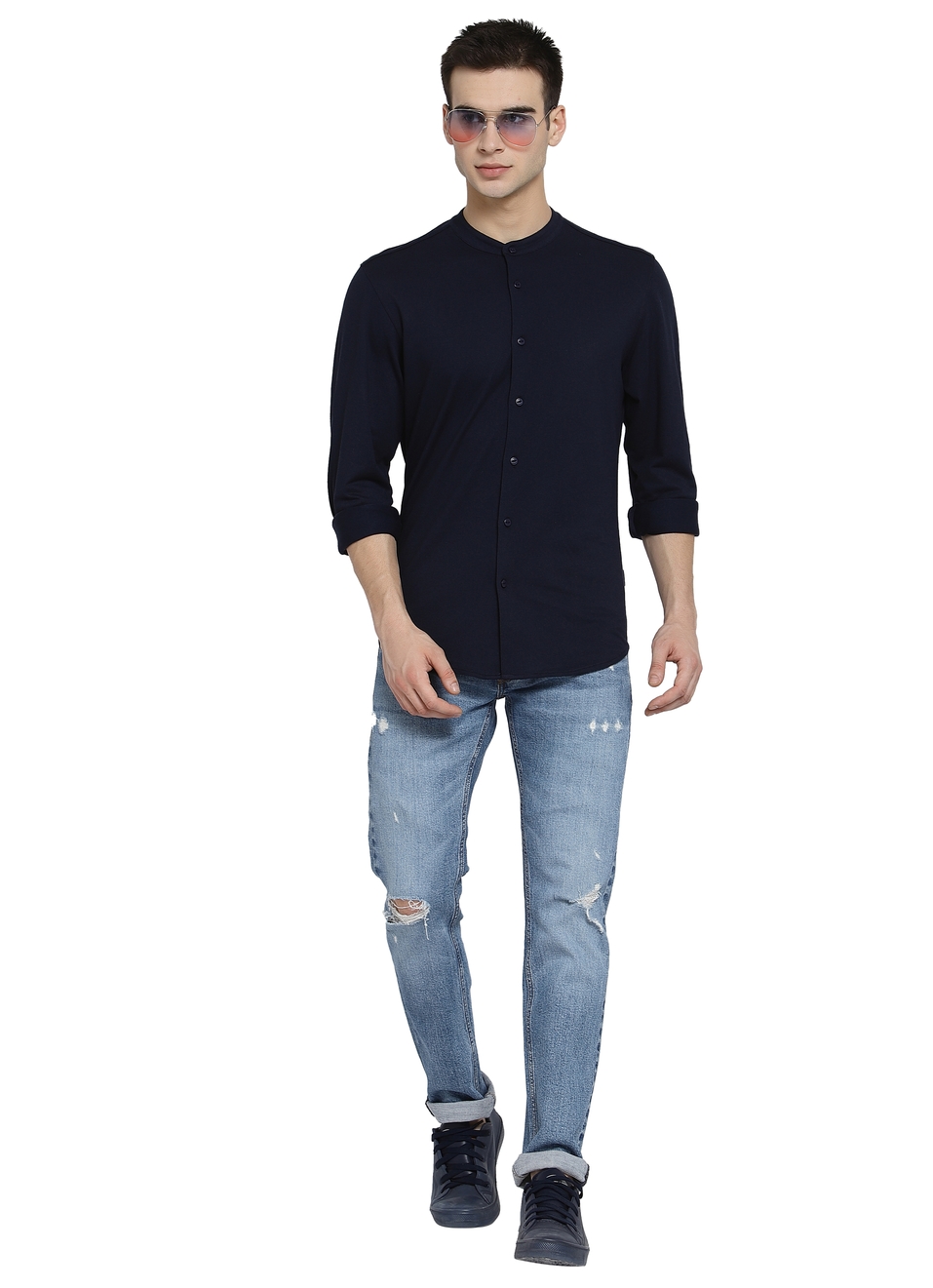 Perth Solid Knit Shirt, , large image number 3