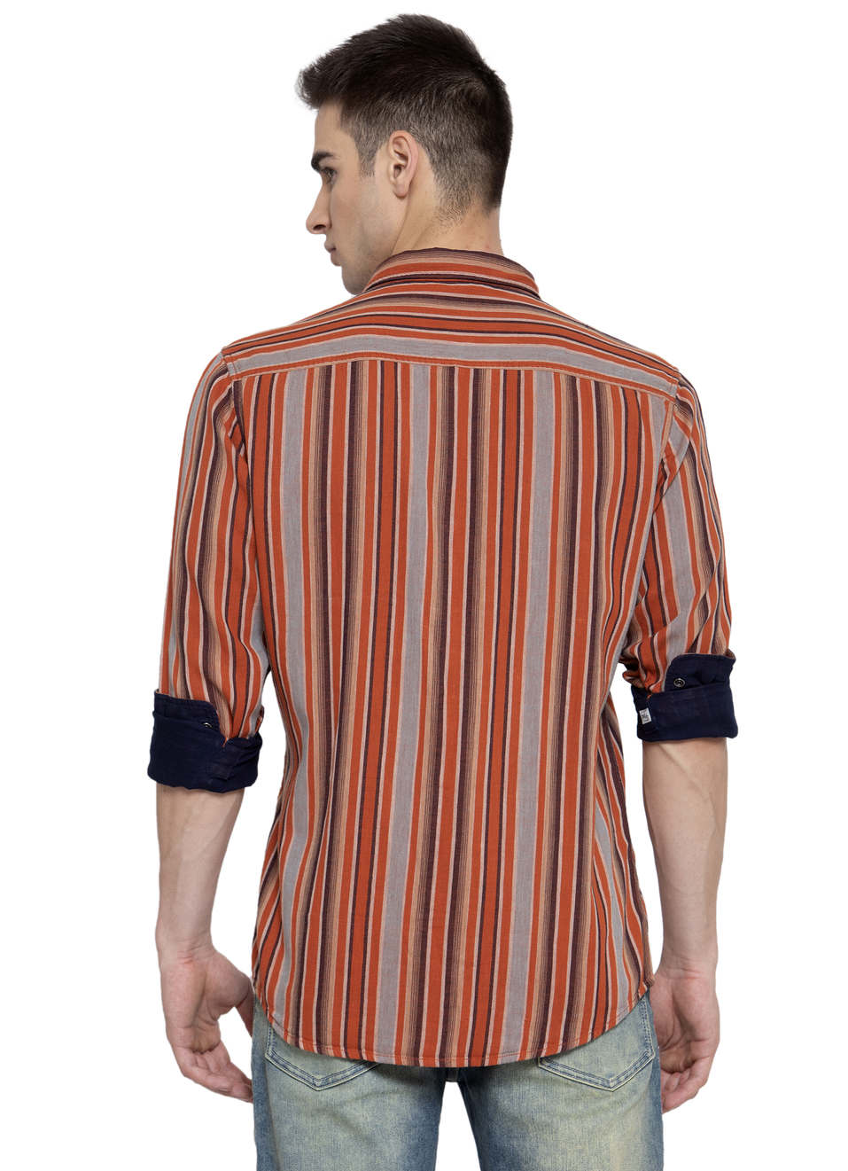 Bruno Indigo Double Cloth Reversible Shirt, , large image number 1