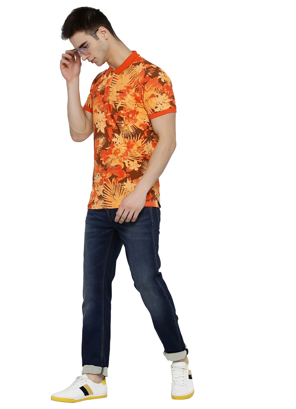 Blake Tropical Printed Pique Polo, , large image number 3