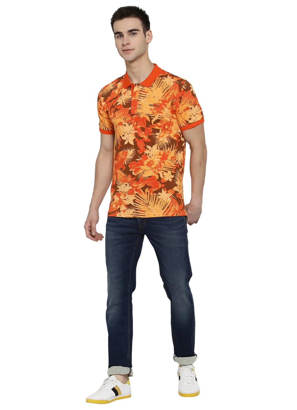 Blake Tropical Printed Pique Polo, , large image number 5