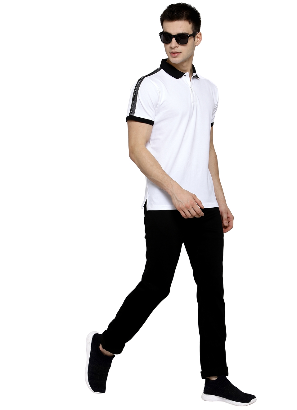 Ninja Solid Polo Collar Tees , , large image number 3