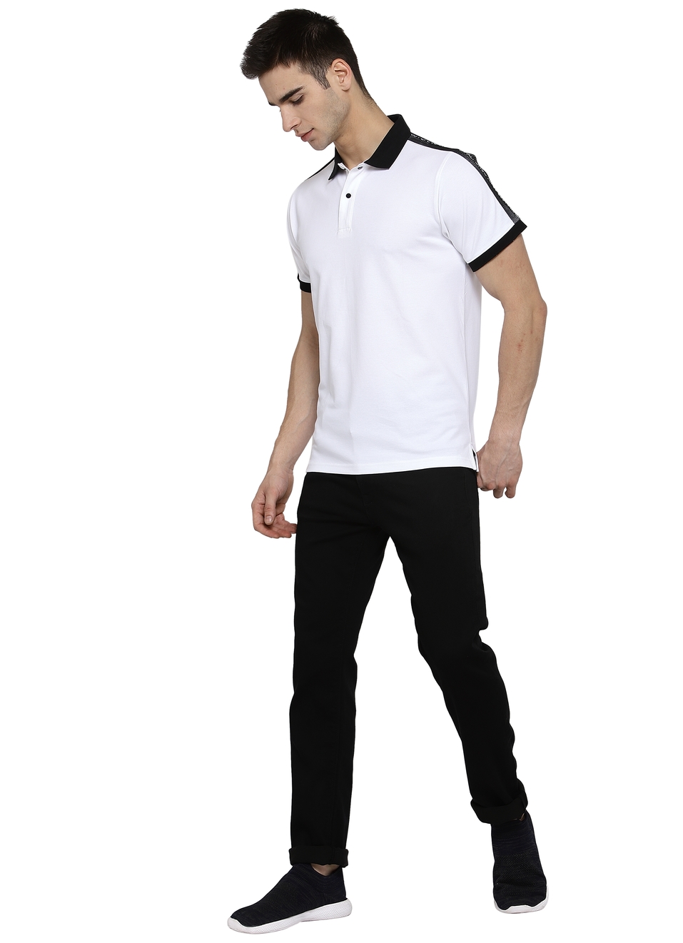 Ninja Solid Polo Collar Tees , , large image number 5