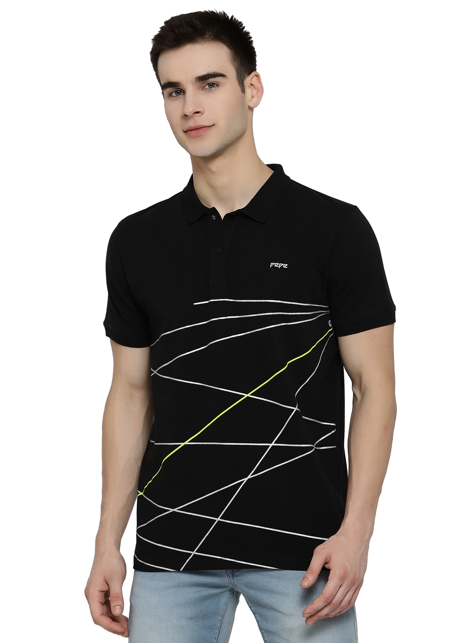 Noons Polo Tees Collar With Placement Print, , large image number 0