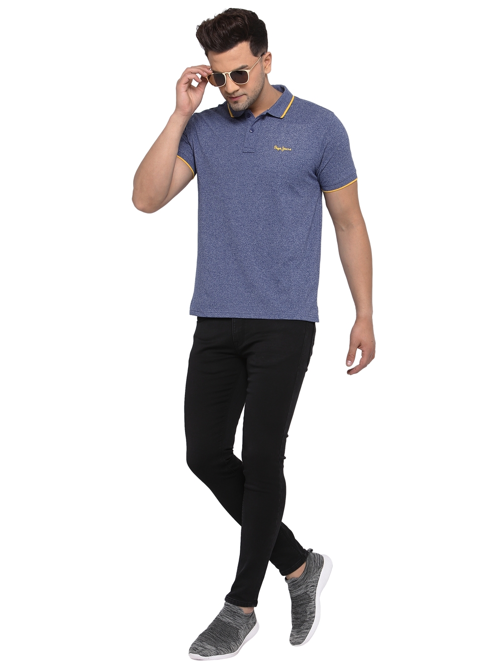 Quantra Solid Grindle Pique Polo, , large image number 3