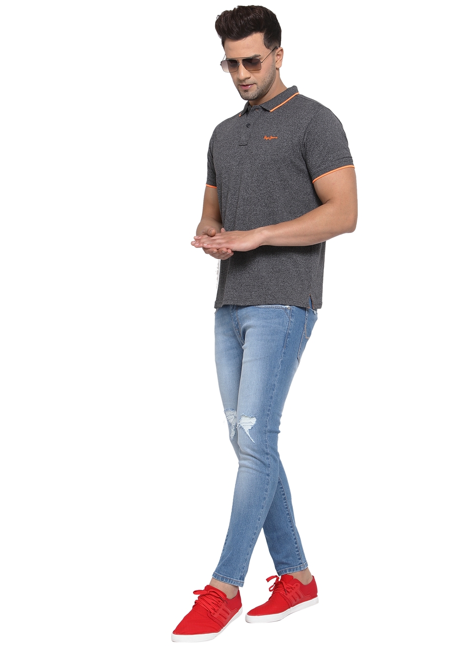 Quantra Solid Grindle Pique Polo, , large image number 4