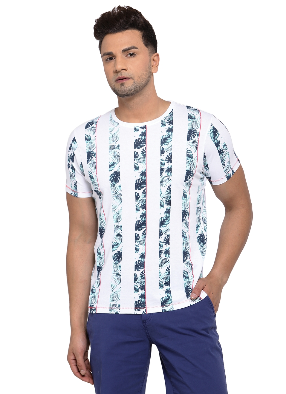 Gasper Tropical Stripe T-Shirt, , large image number 0