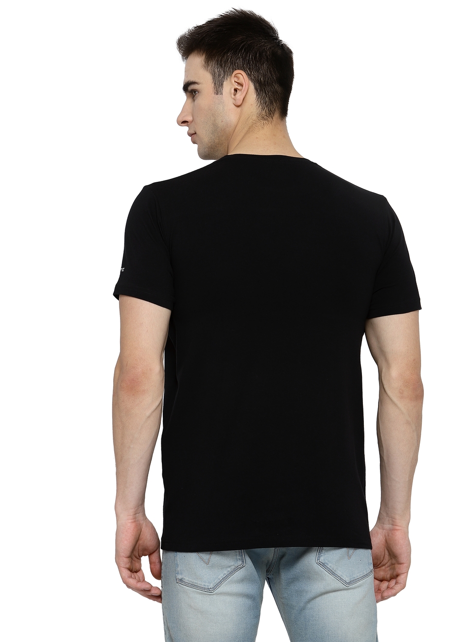 Cyborg Round Neck Tees With Cut & Sew And Patch Pocket, , large image number 1