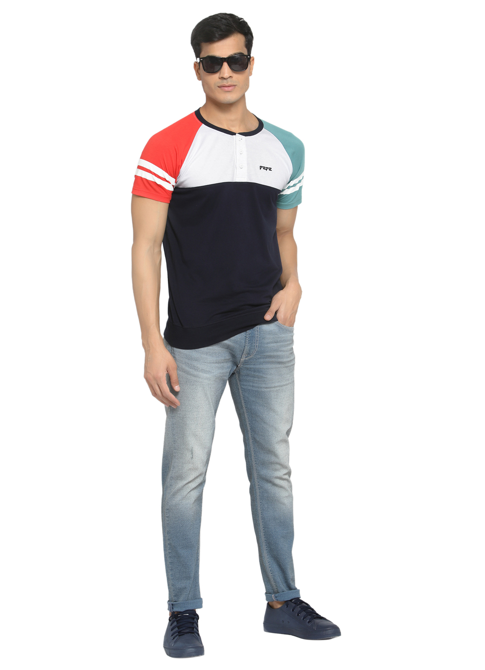 Modern Colour Block T-Shirt, , large image number 3