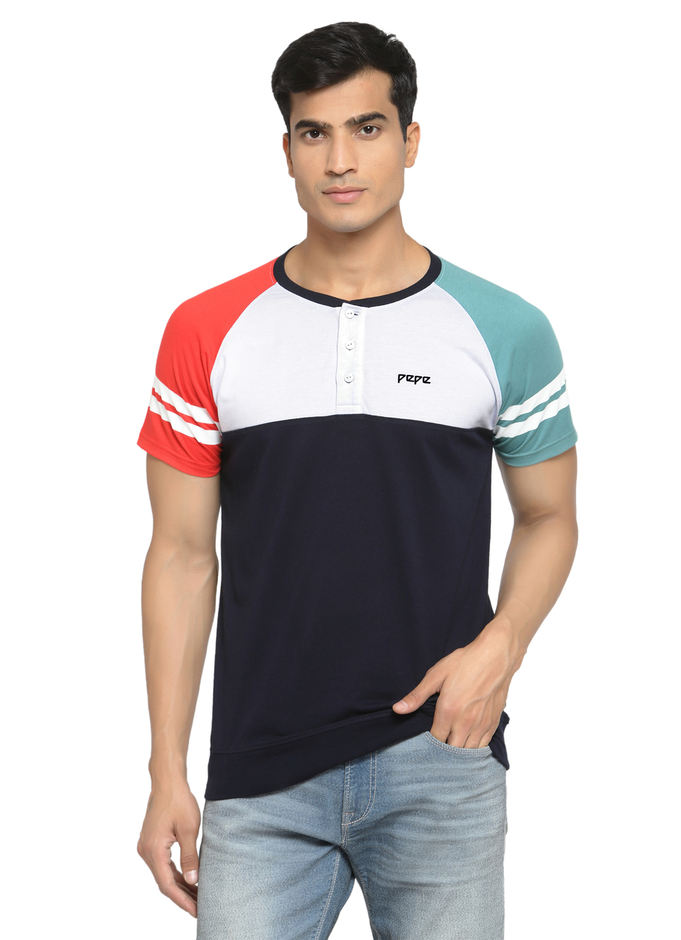 Modern Colour Block T-Shirt, , large image number 0