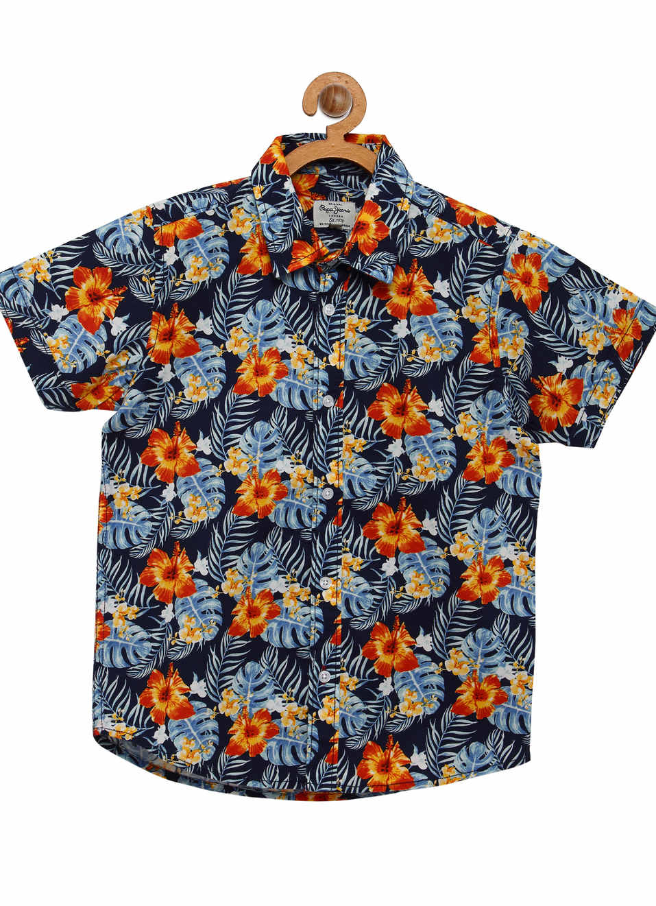 Duran Ss Floral Printed Shirt, , large image number 0