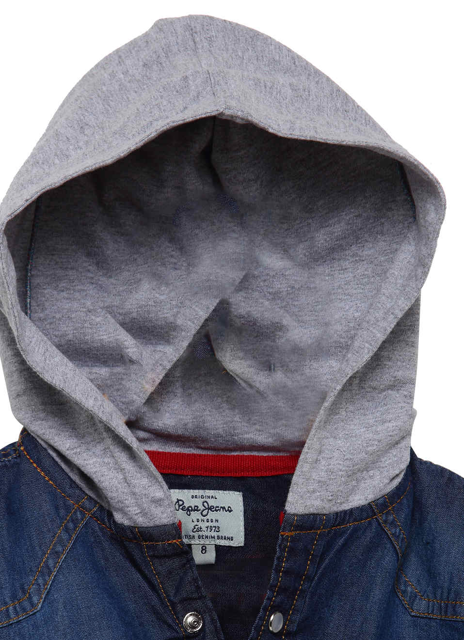 Ashley Ls Hoodie Denim Shirt, , large image number 4