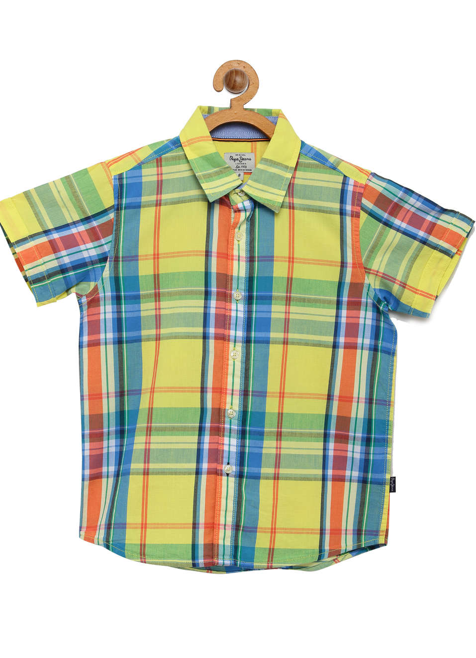 Trout Ss Twill Checks Shirt, , large image number 0