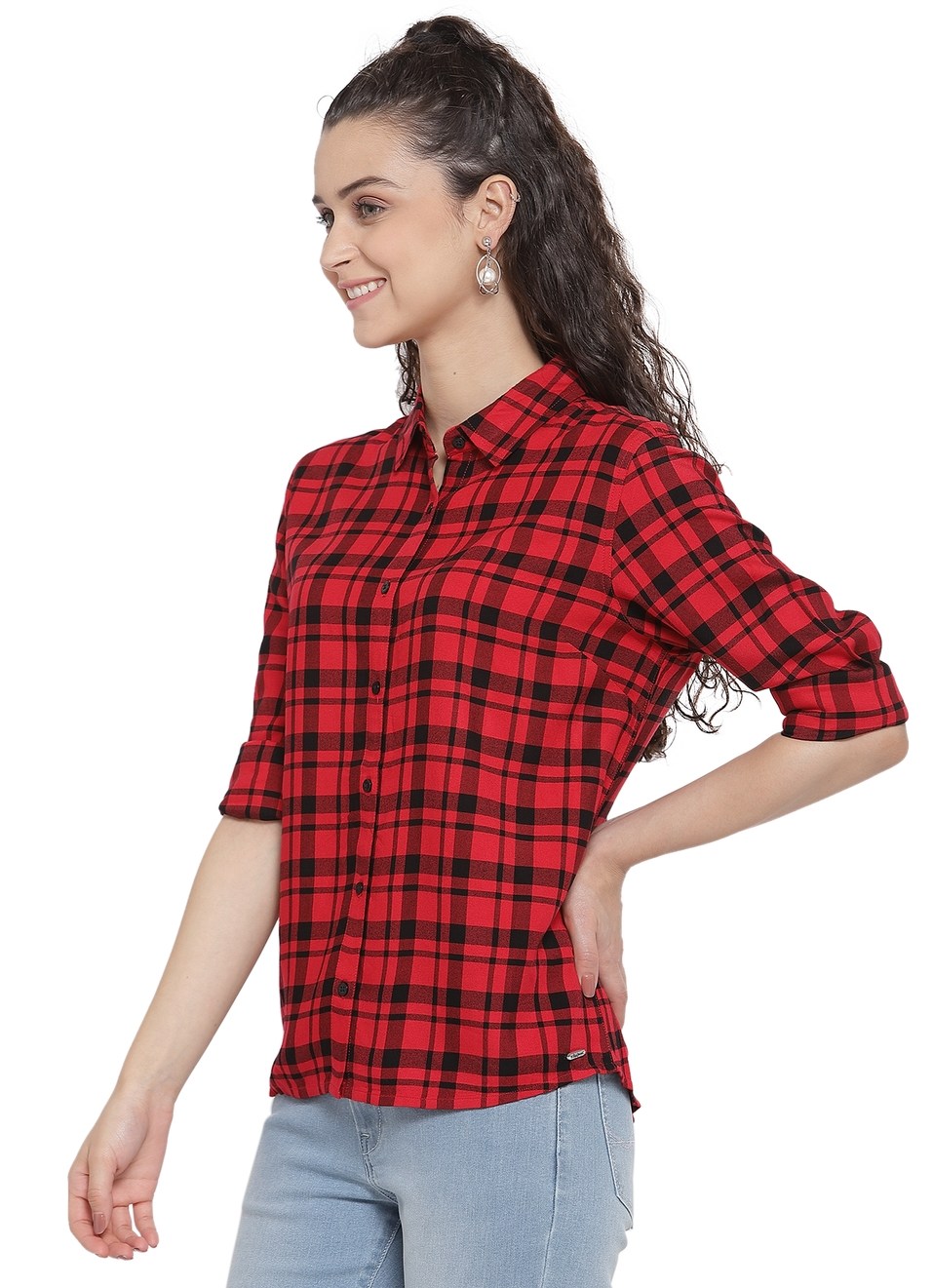 Osha Basic Checks Shirt , , large image number 2