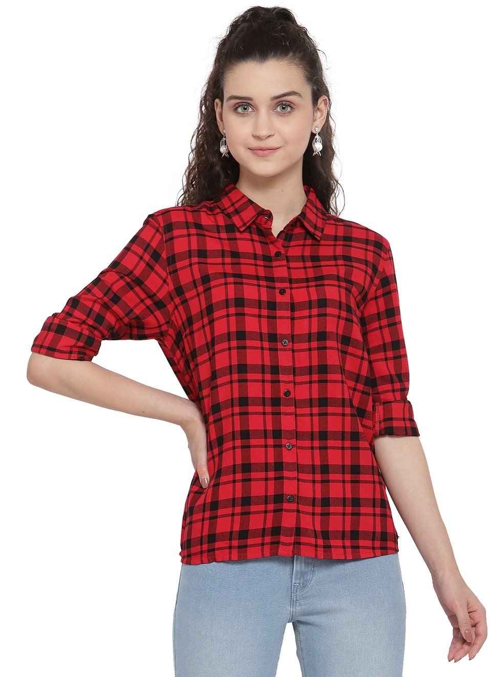 Osha Basic Checks Shirt , , large image number 0