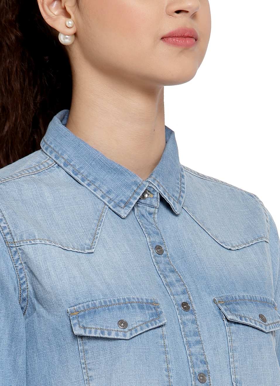Sansa Denim Shirt , , large image number 4