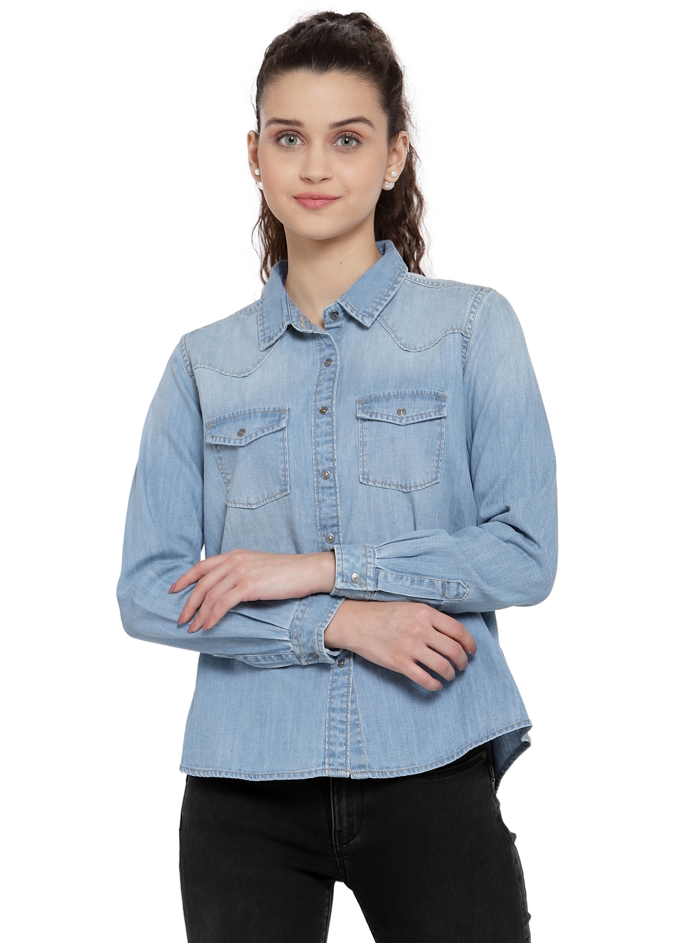 Sansa Denim Shirt , , large image number 0
