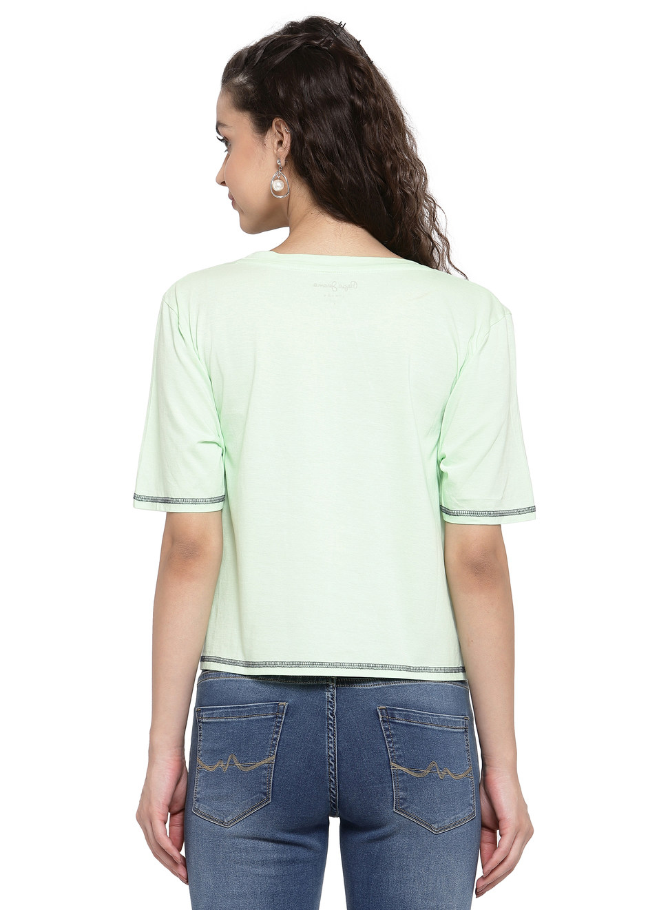 Catalina Graphic Croped T Shirt , , large image number 1