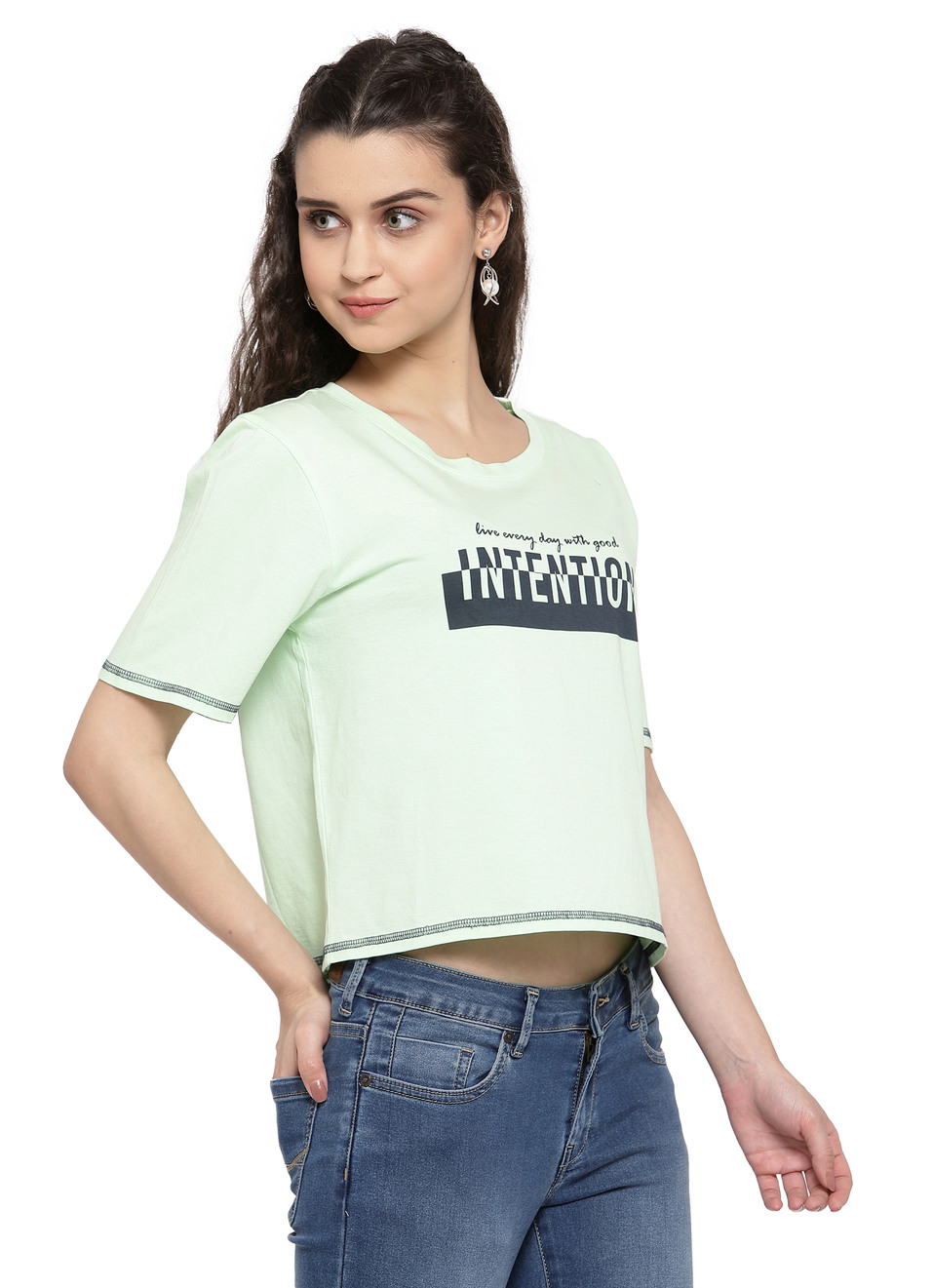 Catalina Graphic Croped T Shirt , , large image number 2