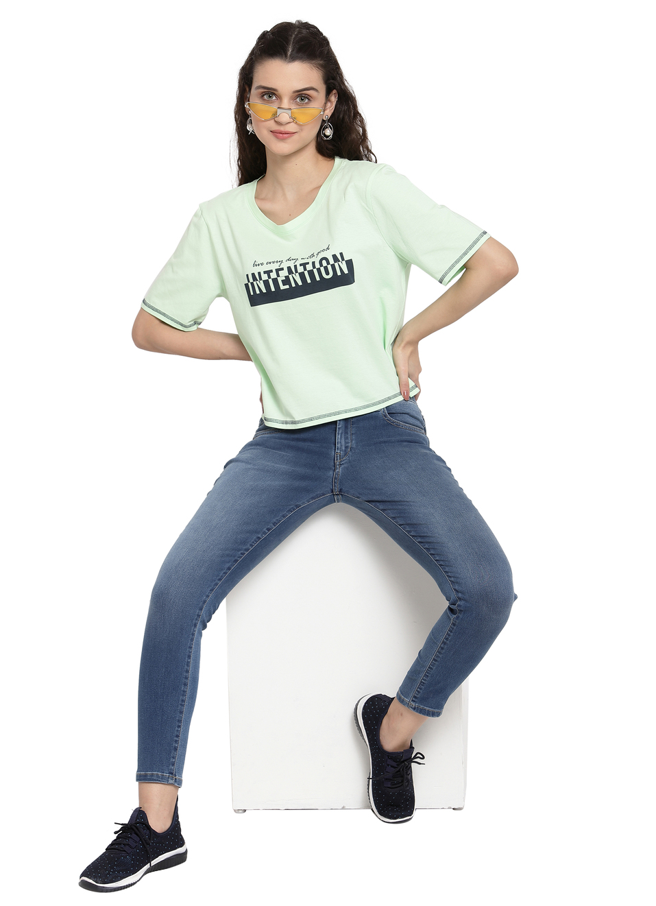 Catalina Graphic Croped T Shirt , , large image number 5