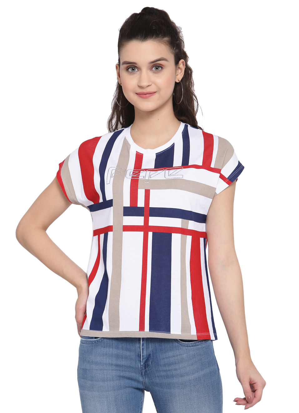 Eddyth Striper T Shirt , , large image number 0