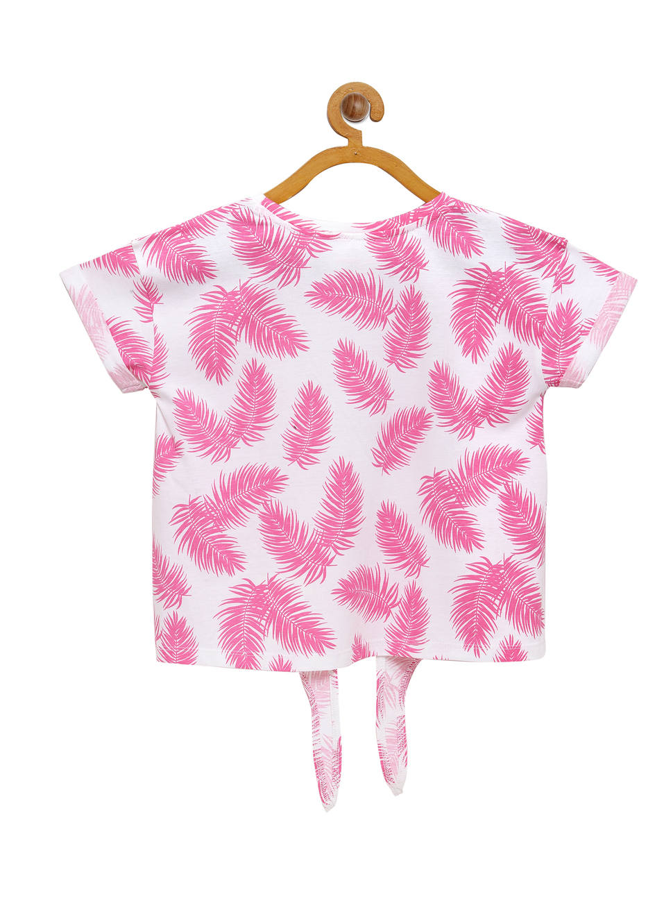 Kendal Printed Tie Up T-Shirt, , large image number 1