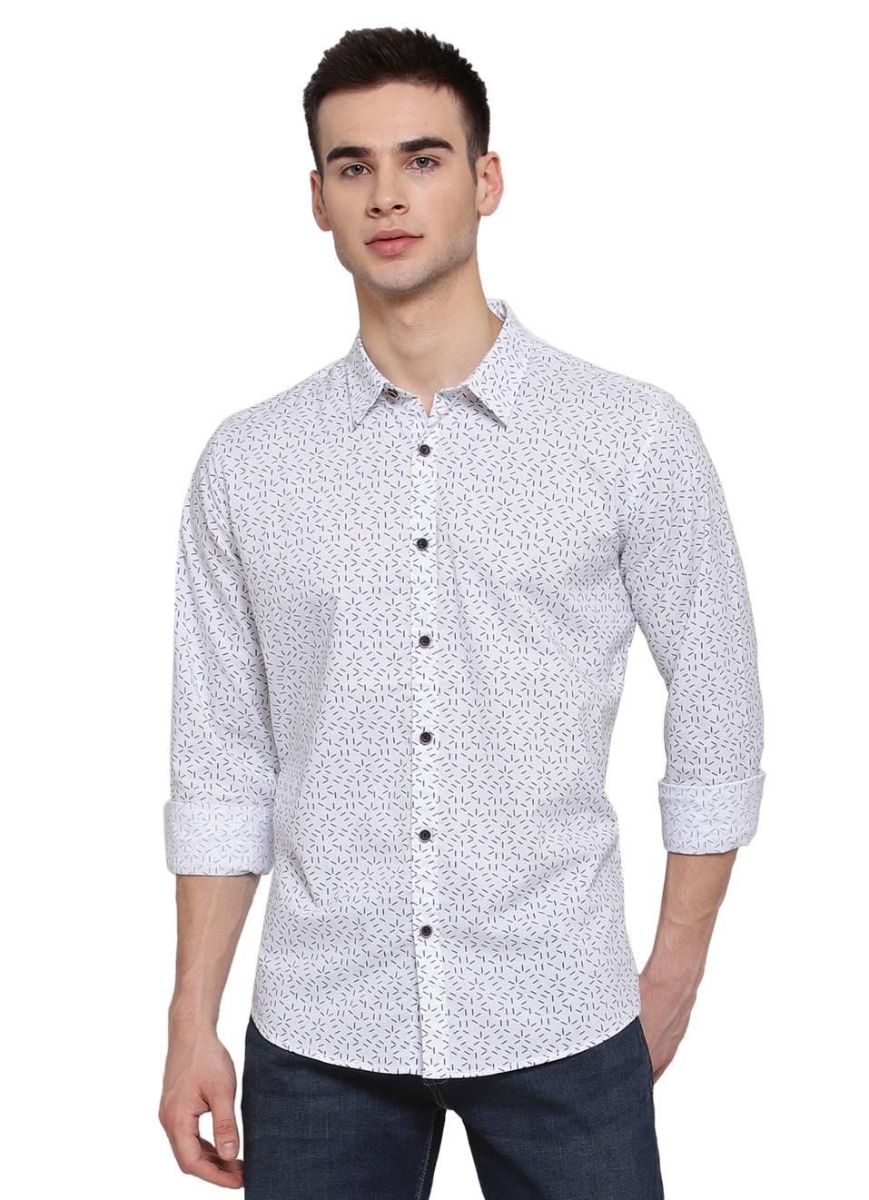 Trace Minimal Printed Shirt, , large image number 0