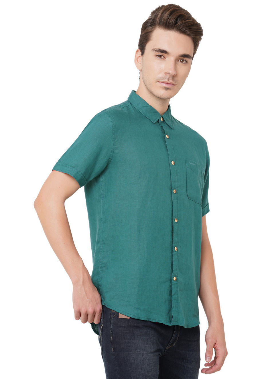 Spedo Ss 100% Linen Shirt, , large image number 6