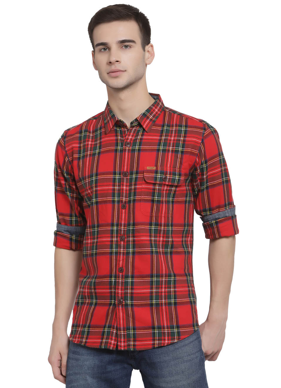 Teddy Shiruku Bright Check Shirt, , large image number 0