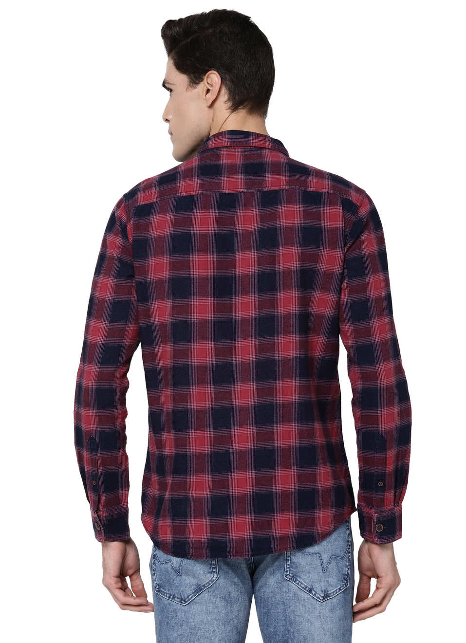 Tom Shiruku Indigo Check Shirt, , large image number 1