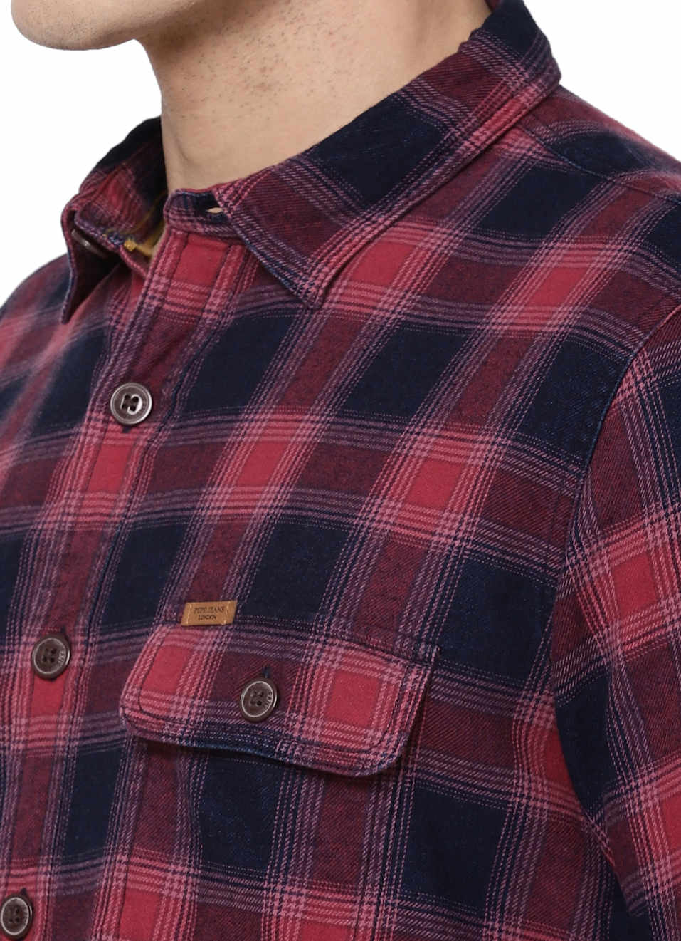 Tom Shiruku Indigo Check Shirt, , large image number 5