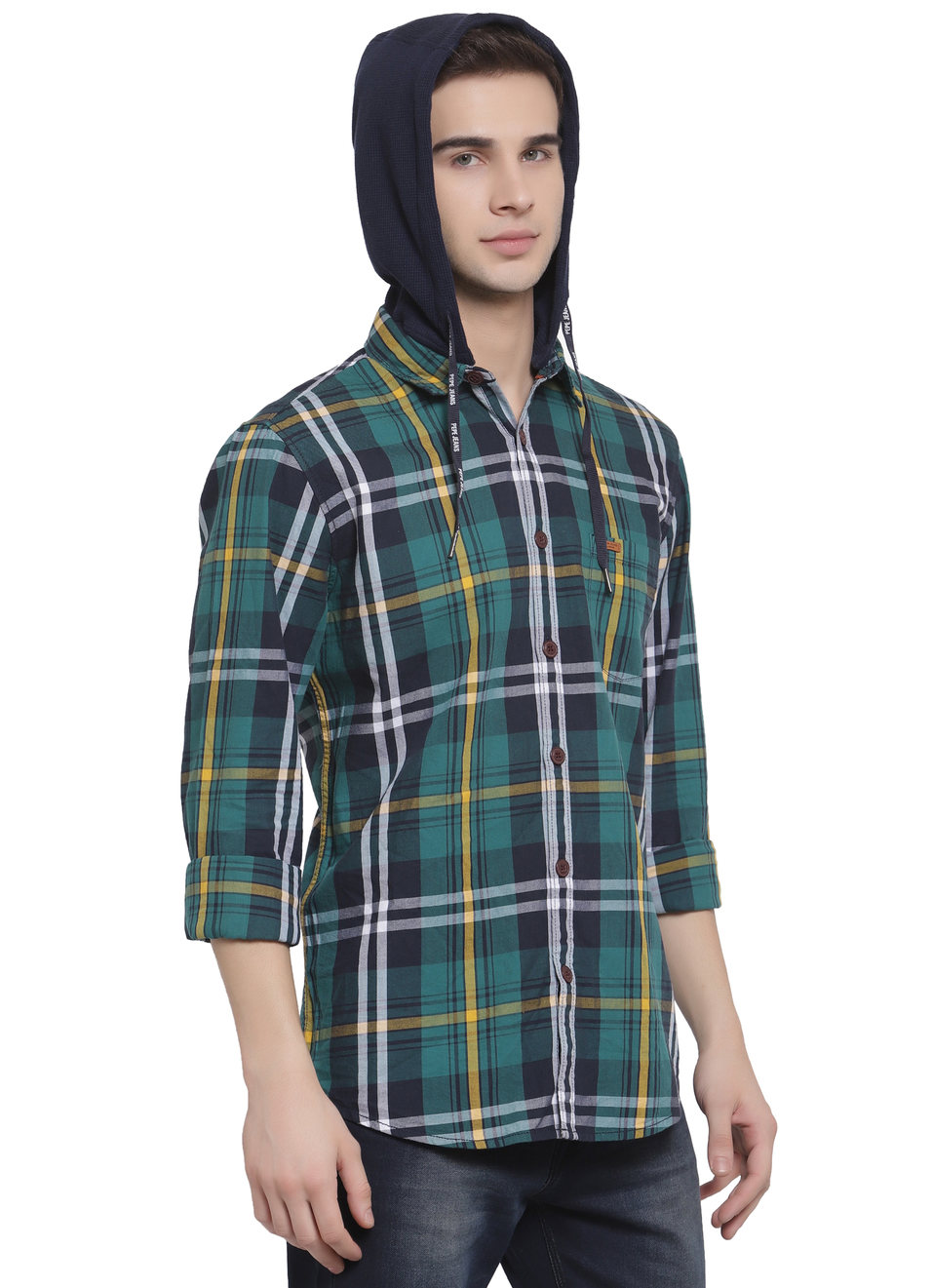 Tony Hoodie Check Shirt, , large image number 6