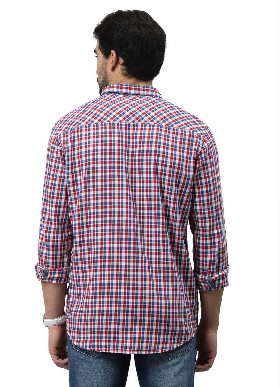 Zeeko Ss Mini Check Shirt, , large image number 1