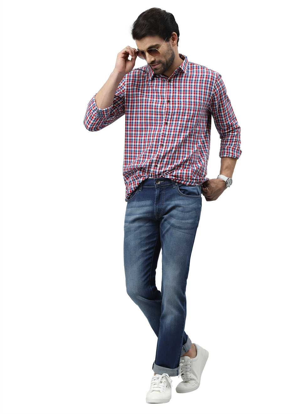 Zeeko Ss Mini Check Shirt, , large image number 3