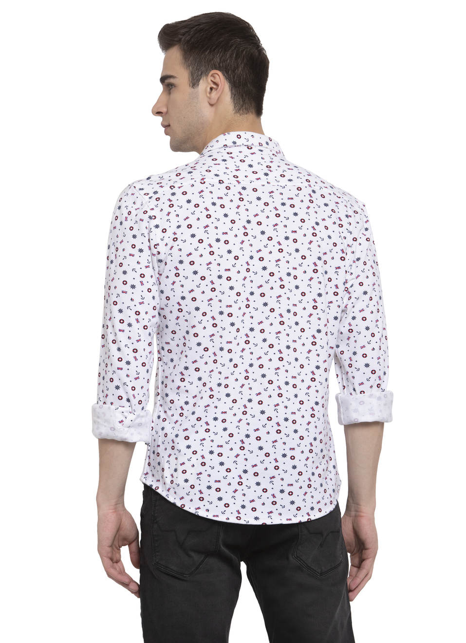 Mersh Printed Knit Shirt, , large image number 1